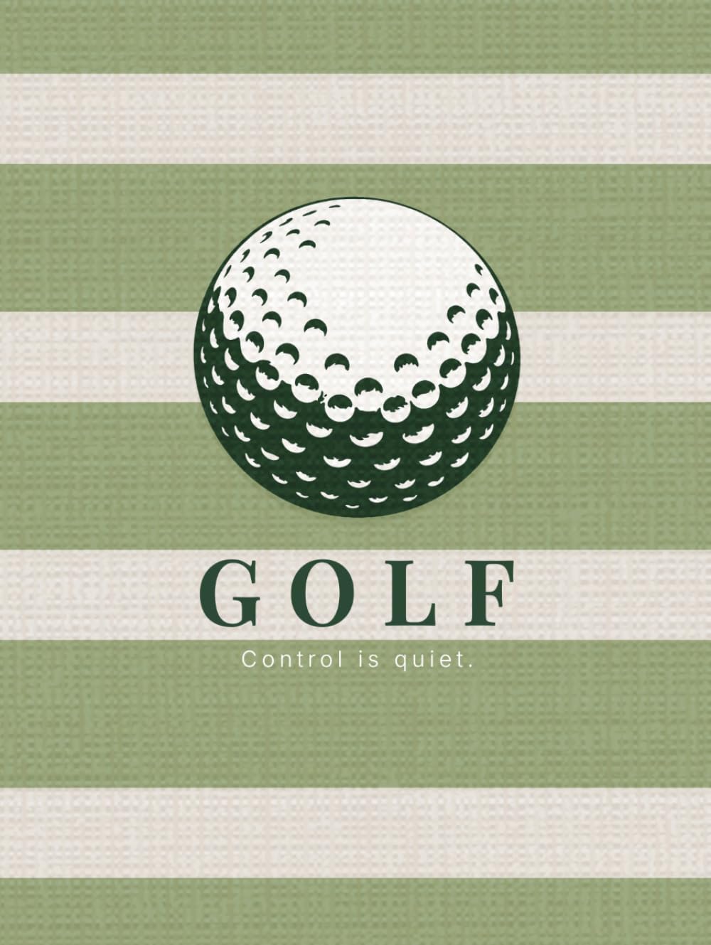 GOLF Control is quiet cover, a modern golf journal for notes and reflections.