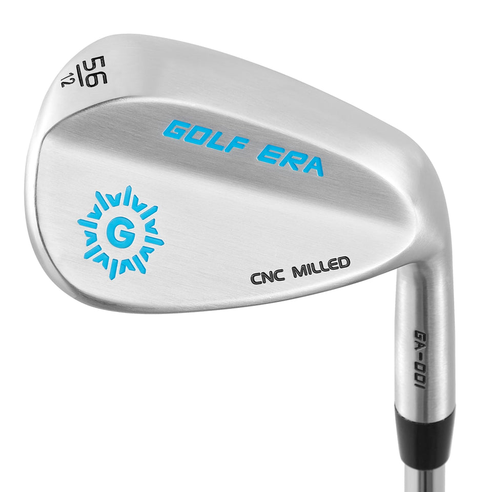 Golf Era premium wedge CNC milled face close-up highlighting spin potential