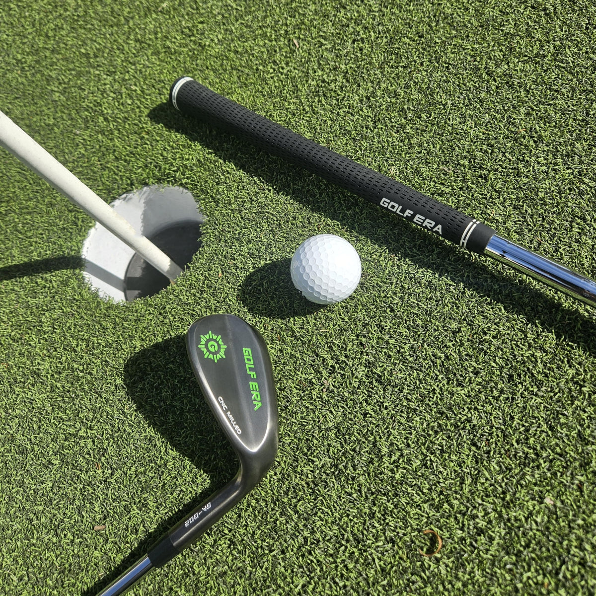 Golf Era wedge grooves boost backspin and control in varied conditions.