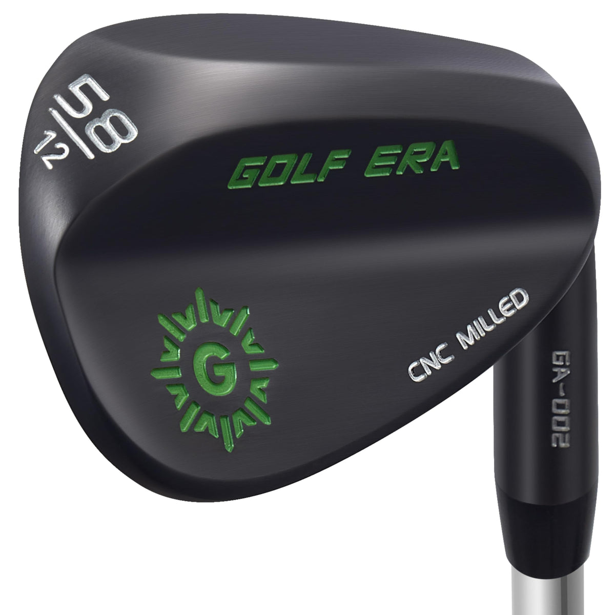 Golf Era Premium Wedge face close-up showing CNC milled grooves for added spin control