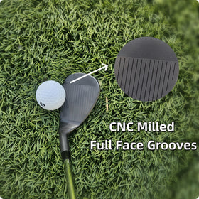 Quality rubber grip on Golf Era wedge delivers comfortable, secure hold.