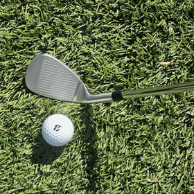 Golf Era wedge sand shot setup demonstrating bunker versatility