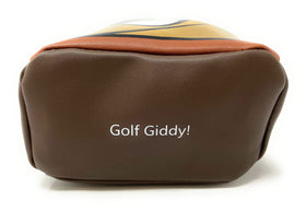 Golf Giddy Poop Emoji Swag Bag faux leather tote holds glasses and phone