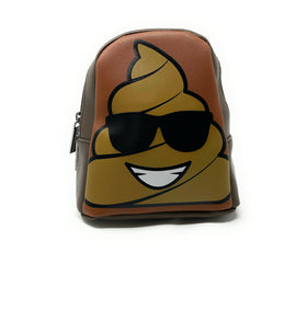 Golf Giddy Poop Emoji Swag Bag attached to golf bag for easy access