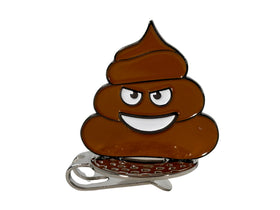 Golf Giddy Poop Emoji Swag Bag with ten poopy tees for on-course play