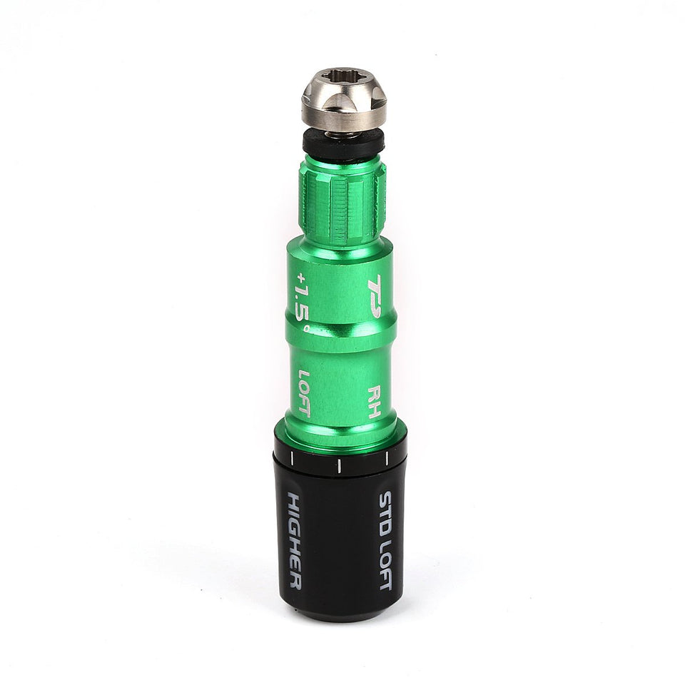 Golf Obsession adapter sleeve for 335-tip shafts, smooth reshafting for Taylormade drivers.