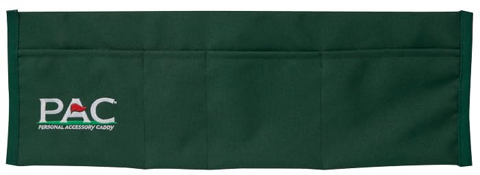 Golf PAC Green with suction cups on windshield keeps essentials secure during the round