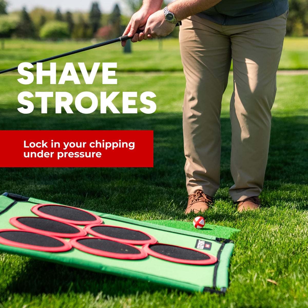 Golf Pong drawstring bag makes transport to beach or park effortless.