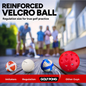 Golf Pong sturdy target stand ensures stable play on any surface.