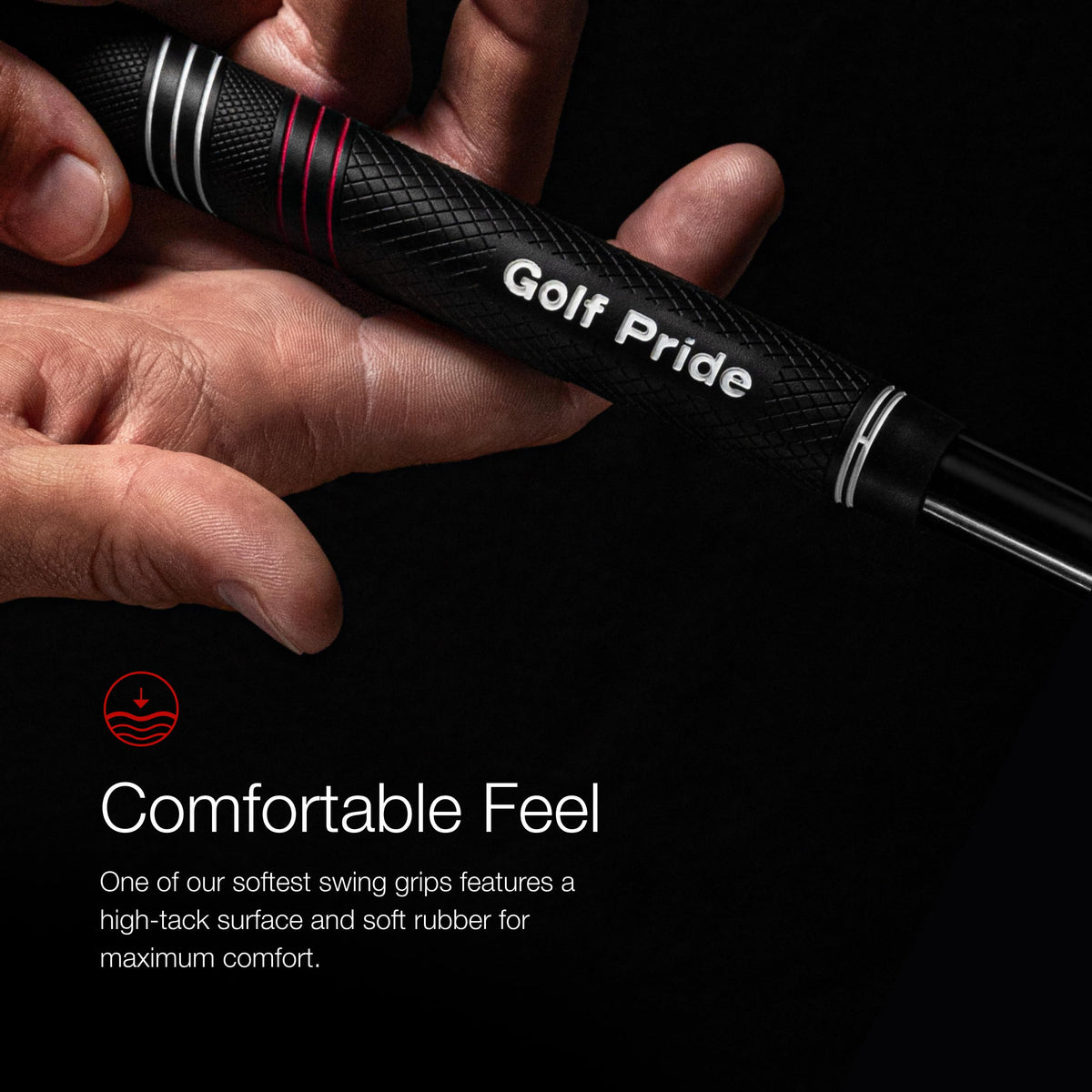 Golf Pride CP2 Pro grip Plus4 reduces hand tension for easier grip