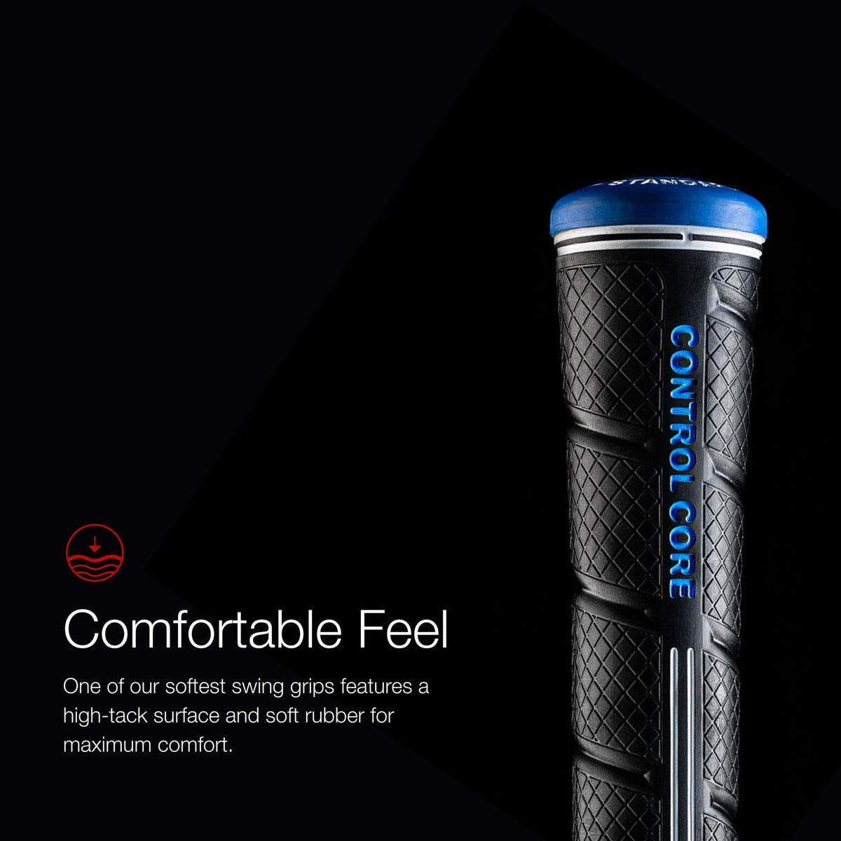 Inner control core stabilizer reduces torque for smoother swings.