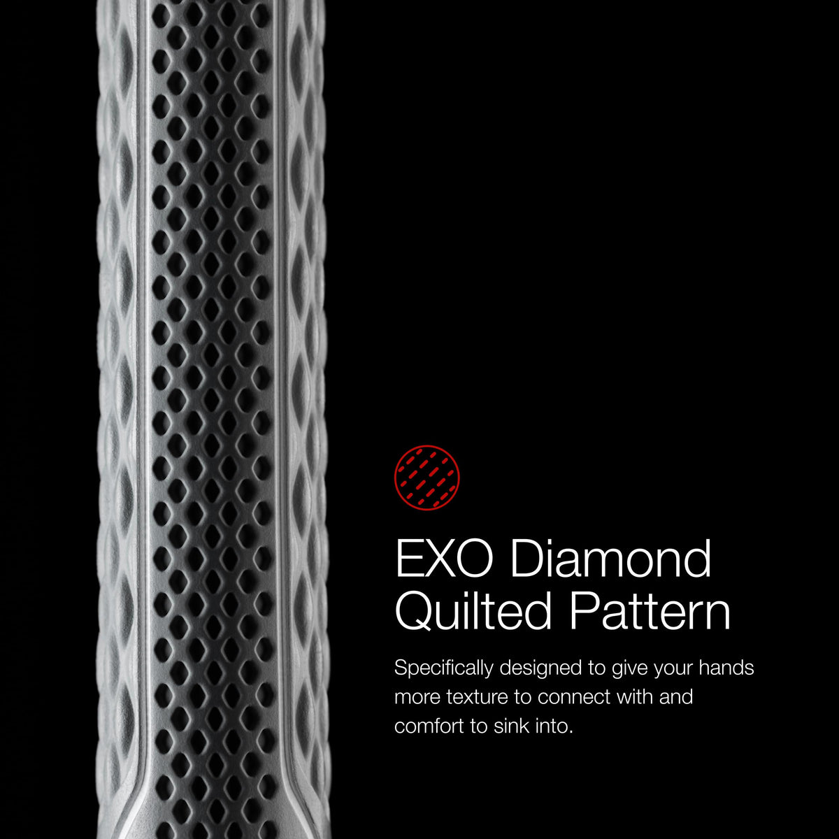 CPX Plus4 technology simulates extra wraps to encourage lighter grip pressure.