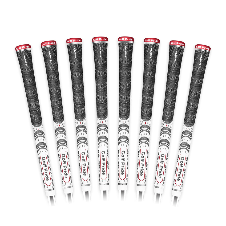 Golf Pride MCC ALIGN raised ridge back enhances consistent hand placement on every swing.