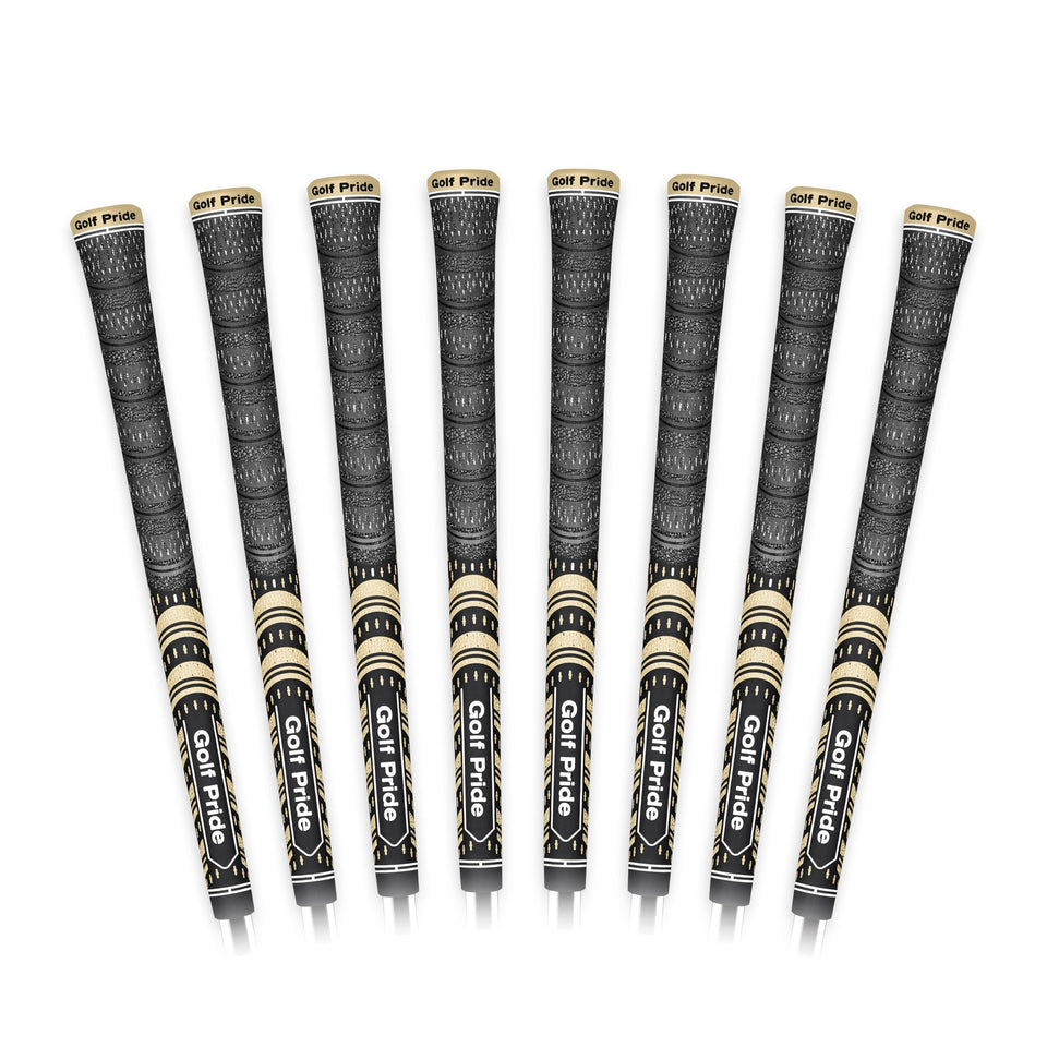 Golf Pride MCC all-weather grip with brushed cotton for reliable control in any condition.