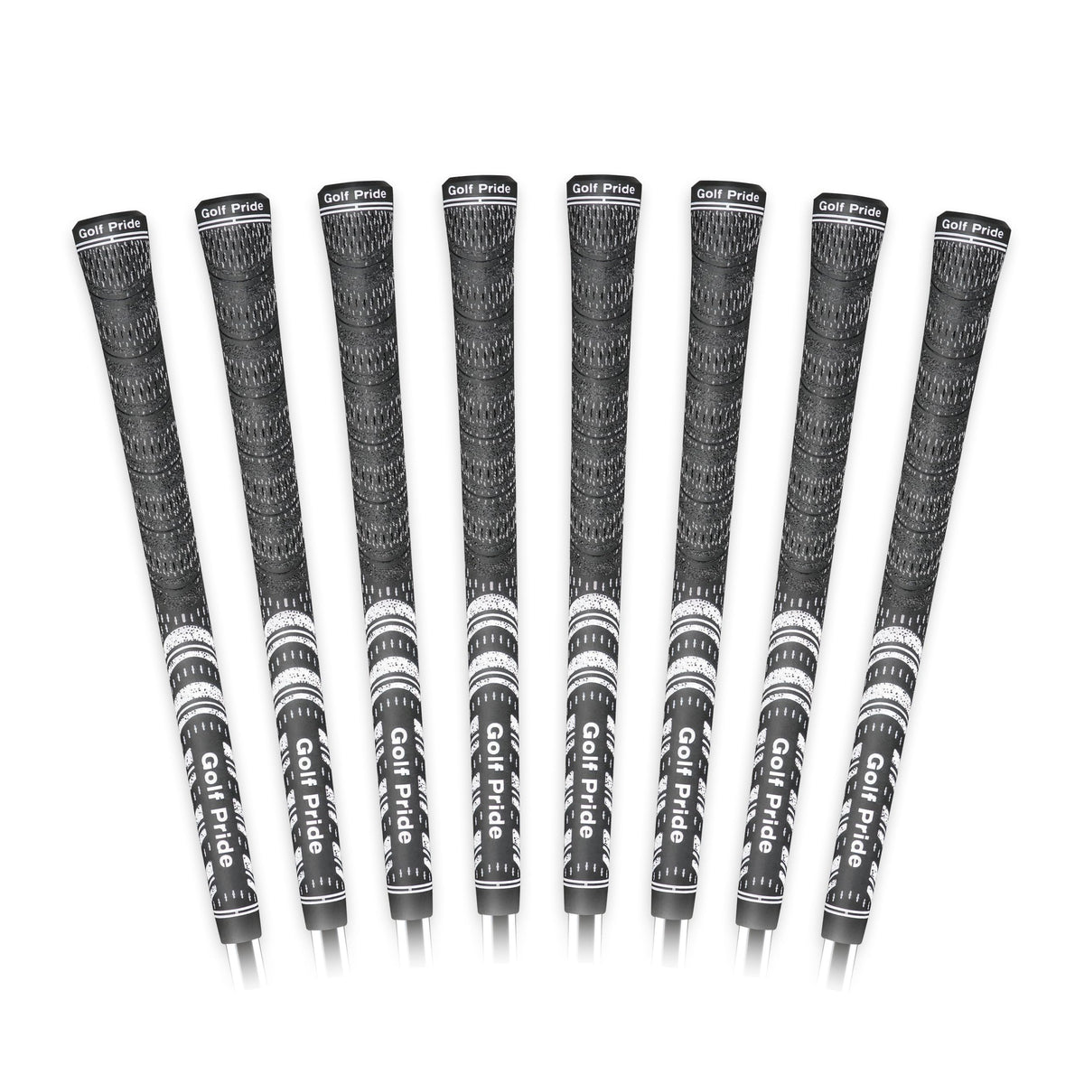 Golf Pride MCC all-weather hybrid grip upper hand with brushed cotton cord delivers sweat-wicking control.