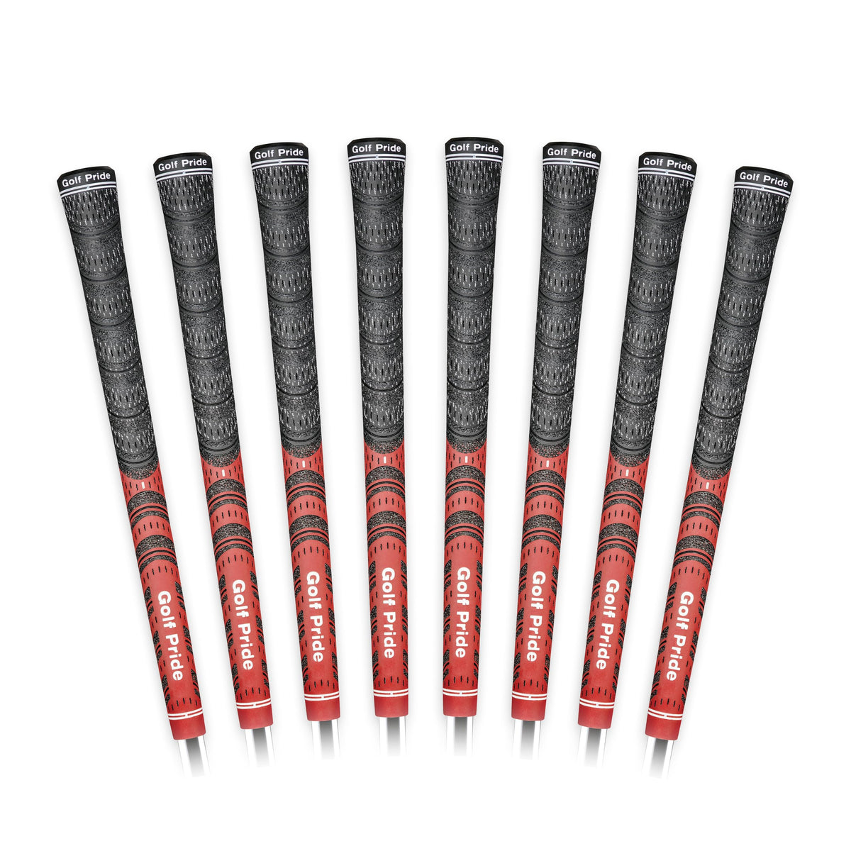 Golf Pride MCC all-weather hybrid grip with brushed cotton upper for secure grip in sweaty conditions.