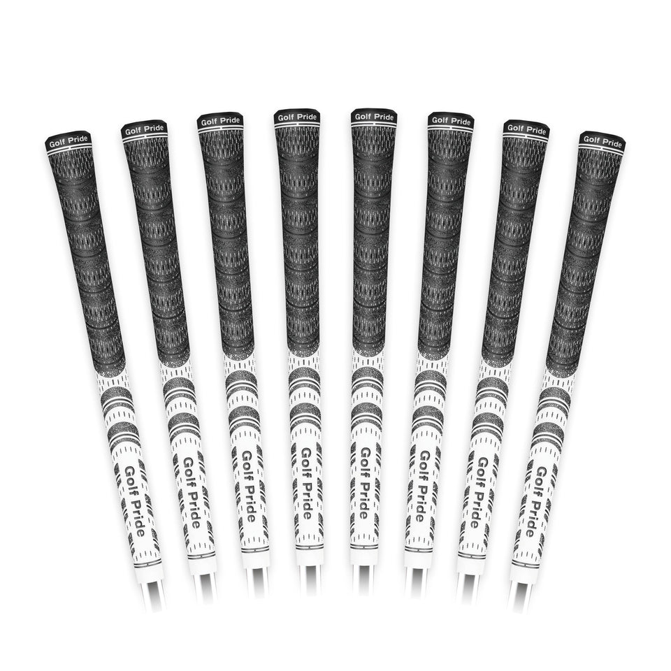Golf Pride MCC all-weather hybrid grip shown with durable texture for all-season play