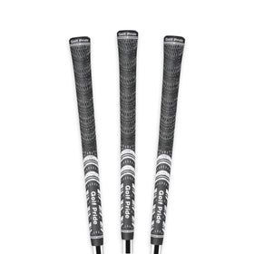 Golf Pride MCC all-weather hybrid grip with brushed cotton upper hand for a dry feel