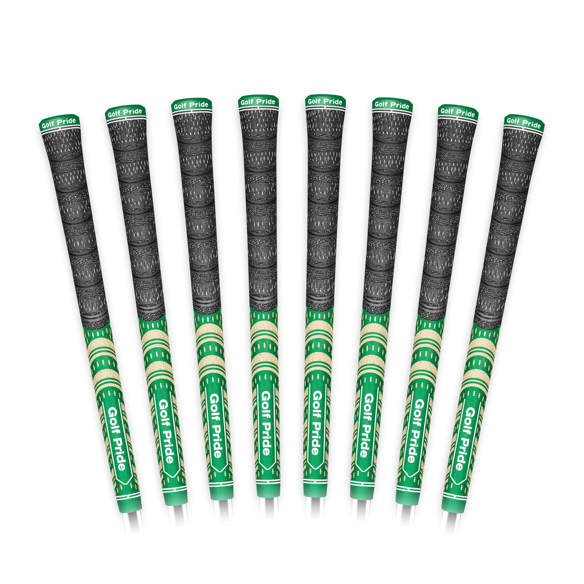 Golf Pride MCC grip with brushed cotton upper for secure, dry feel.