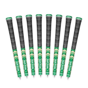 Golf Pride MCC grip with brushed cotton upper for secure, dry feel.