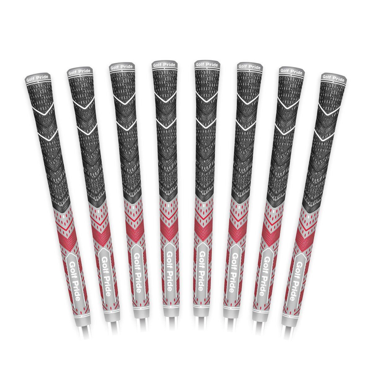 Golf Pride MCC Plus4 all-weather hybrid grip upper with brushed cotton cord keeps hands dry.