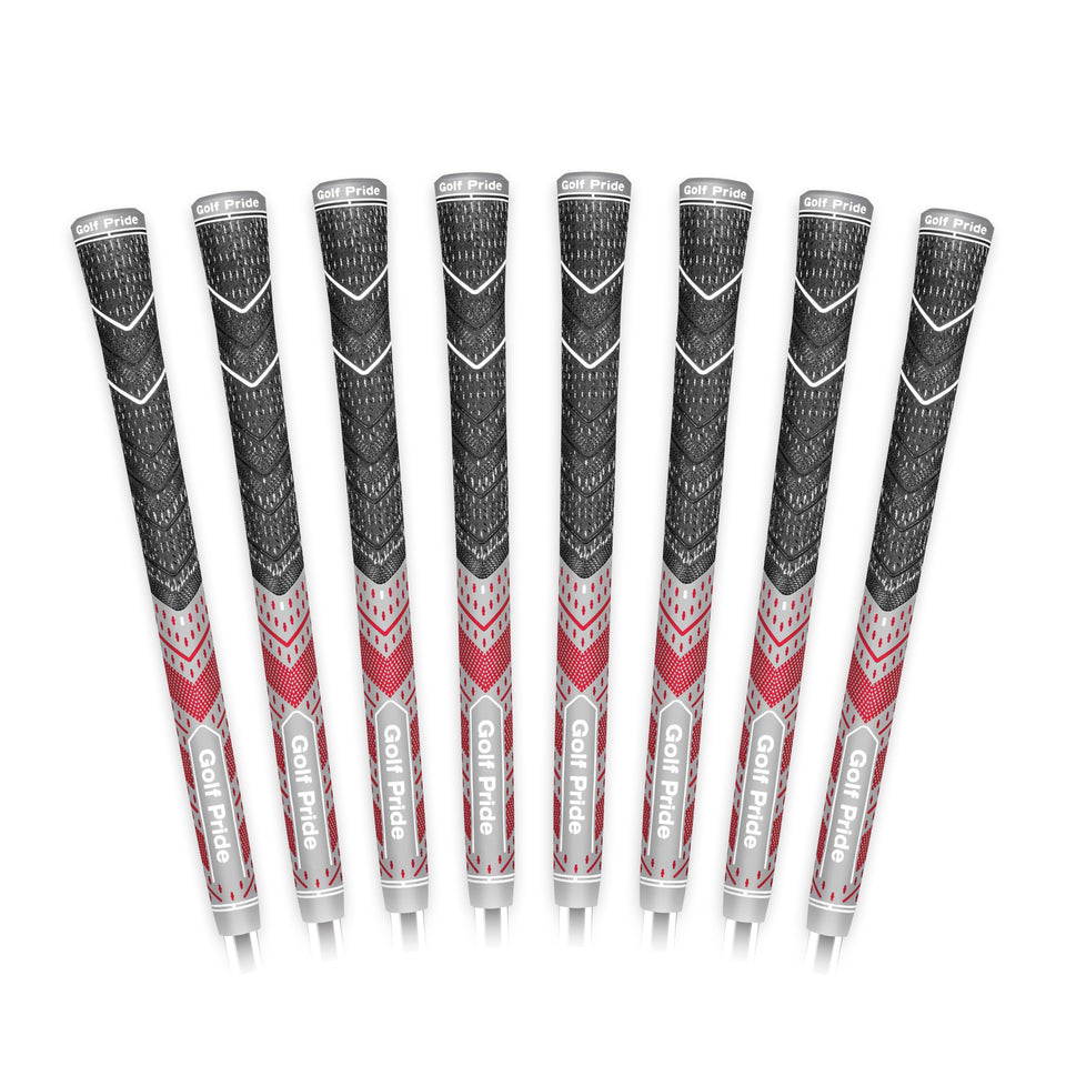 Golf Pride MCC Plus4 all-weather hybrid grip upper with brushed cotton cord keeps hands dry.