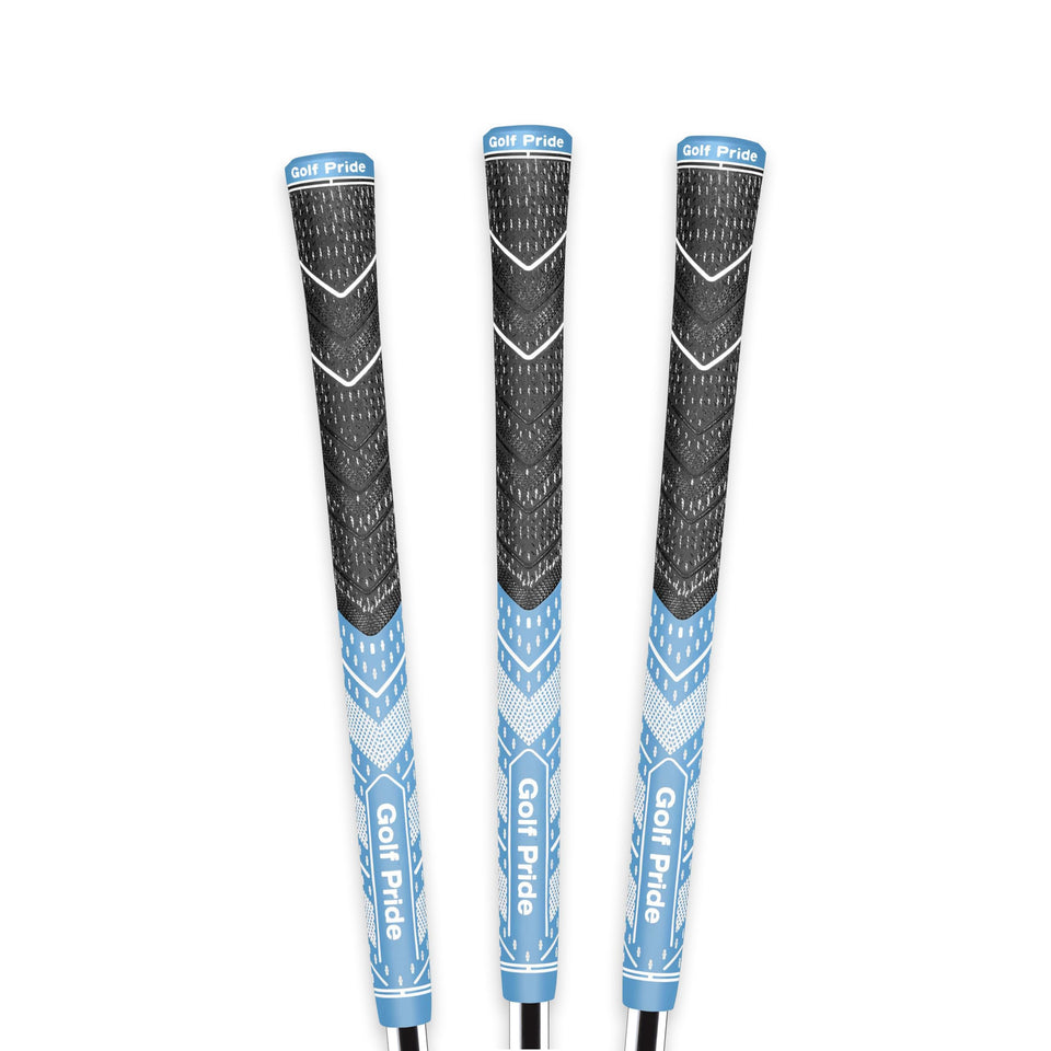 Golf Pride MCC Plus4 all-weather hybrid grip top view boosts on-swing confidence.