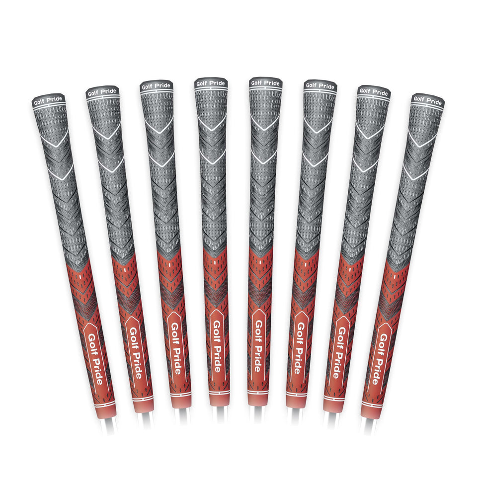 Golf Pride MCC Plus4 all-weather pack shown for on-cart use and quick grip changes.