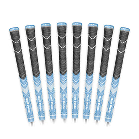 Golf Pride MCC Plus4 grip closeup shows cord texture for all-weather control.