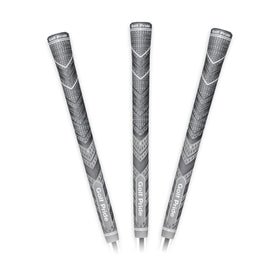 Golf Pride MCC Plus4 grip close-up showing brushed cotton cord for moisture-wicking comfort.