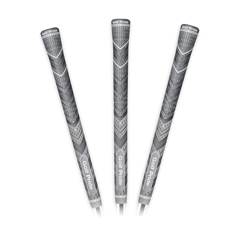 Golf Pride MCC Plus4 grip close-up showing brushed cotton cord for moisture-wicking comfort.