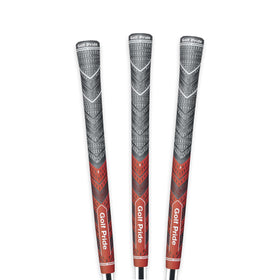 Golf Pride MCC Plus4 hybrid grip front view for all-weather performance.