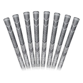 Golf Pride MCC Plus4 upper-cord texture provides a secure grip in wet conditions.