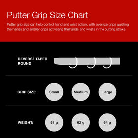 Golf Pride Reverse Taper grip suitable for both men and women golfers