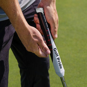 Golf Pride Reverse Taper grip with soft tacky surface for comfortable grip.