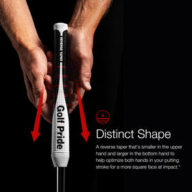 Golf Pride Reverse Taper Putter Grip stabilizing technology supports square impact