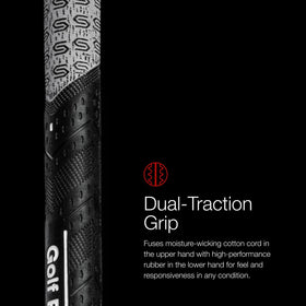 Plus4 technology promotes lighter grip pressure for smoother swings.