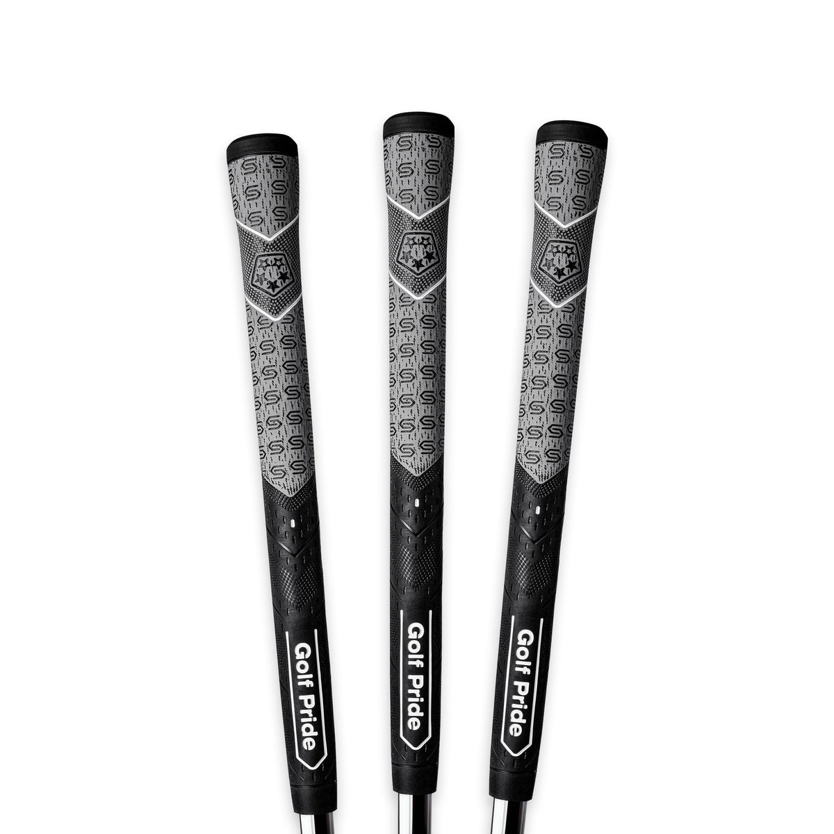 Golf Pride MCC Plus4 grip upper-hand logo texture for confident control.