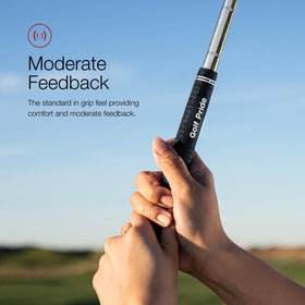 Golf Pride Tour Velvet traditional taper grip installed on a club for secure fit