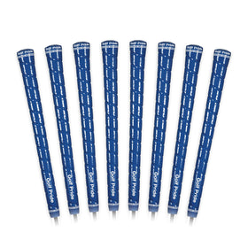 Golf Pride Tour Wrap blue grip full view showing secure hold and classic wrap style.