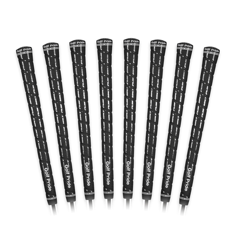 Golf Pride Tour Wrap grip close-up shows high-tack rubber for a secure hold.