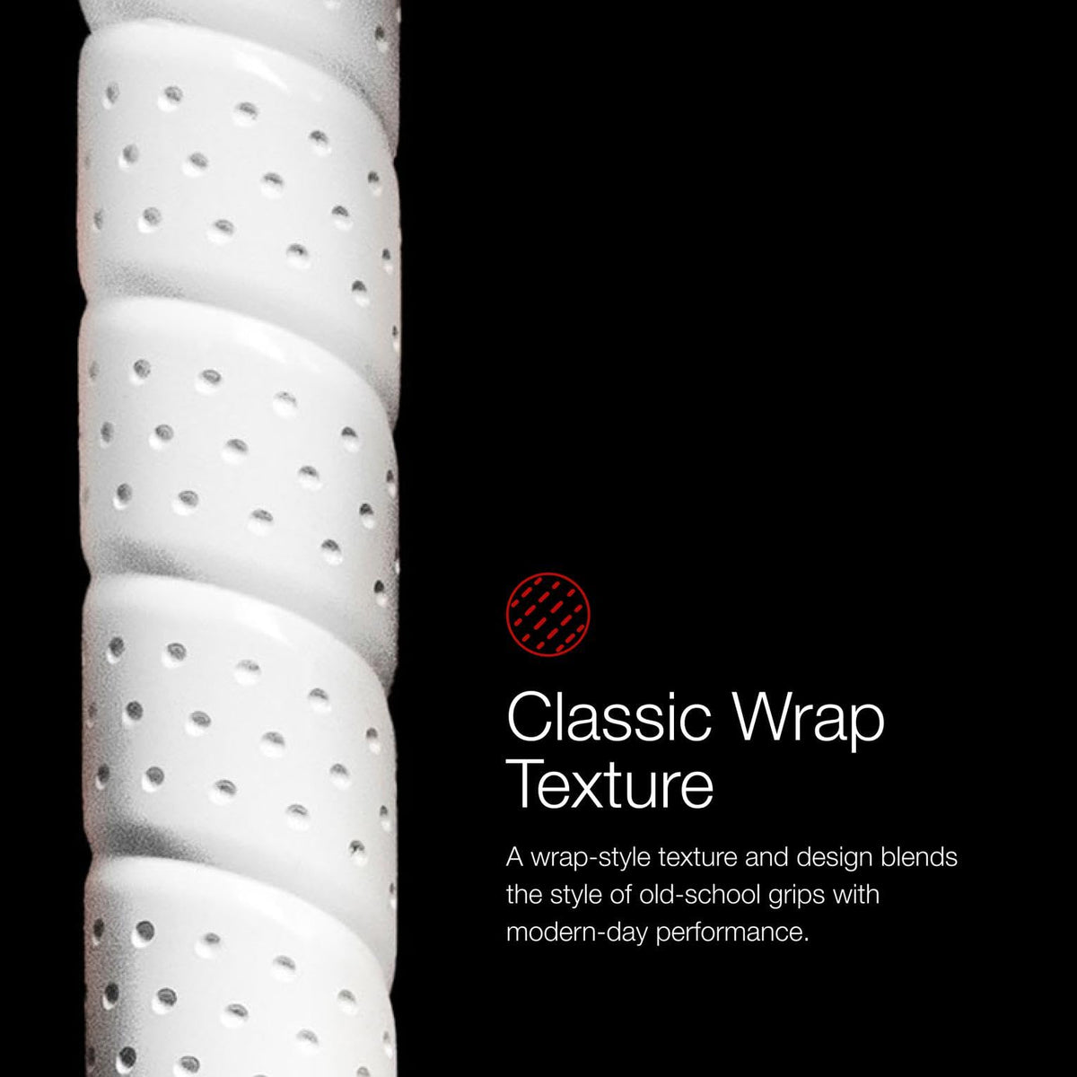 Golf Pride Tour Wrap grip with traditional taper for vibration dampening.