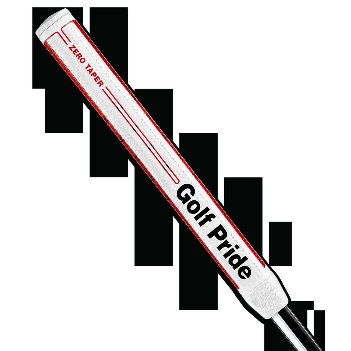 In-hand Golf Pride Zero Taper grip demonstrates stable alignment during stroke