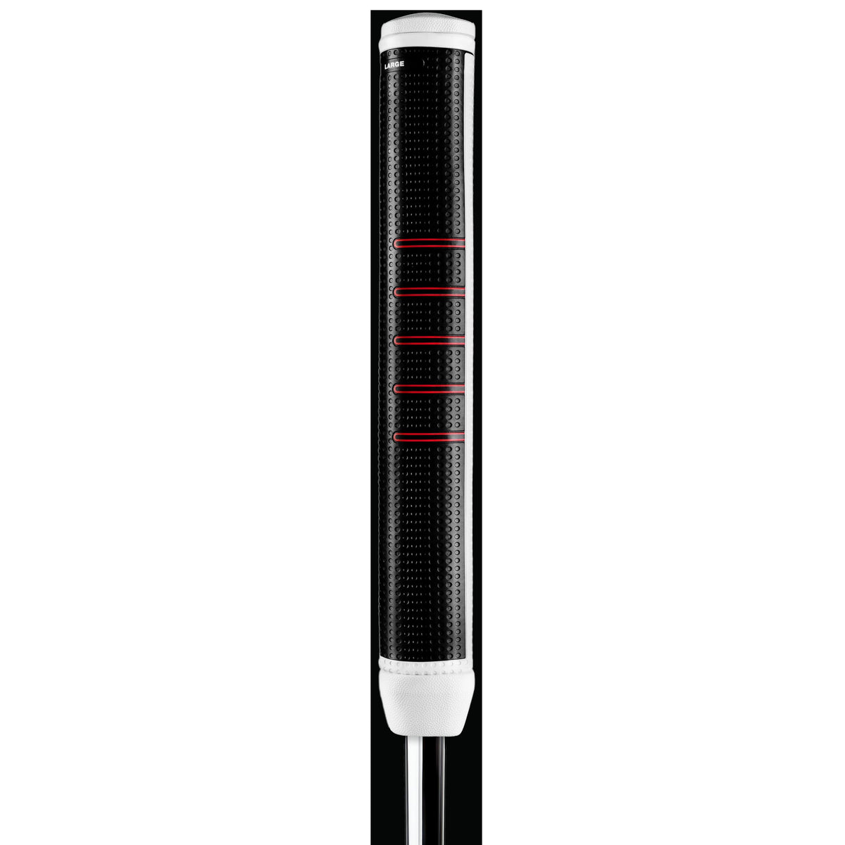 Golf Pride Zero Taper putter grip enhances face awareness at setup.