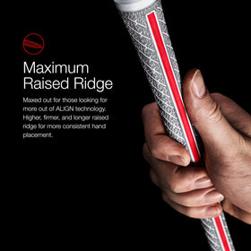 Golf Pride ZGRIP ALIGN MAX all-weather traction helps you maintain control.