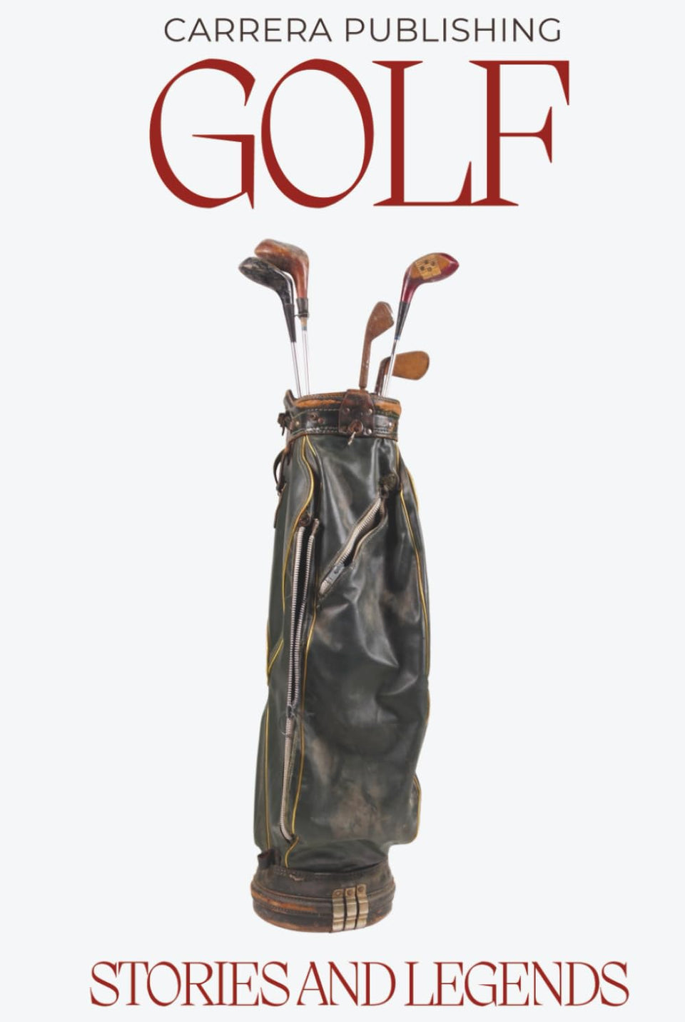 Golf: Stories and Legends book cover featuring iconic legends, ideal gift for golf fans.