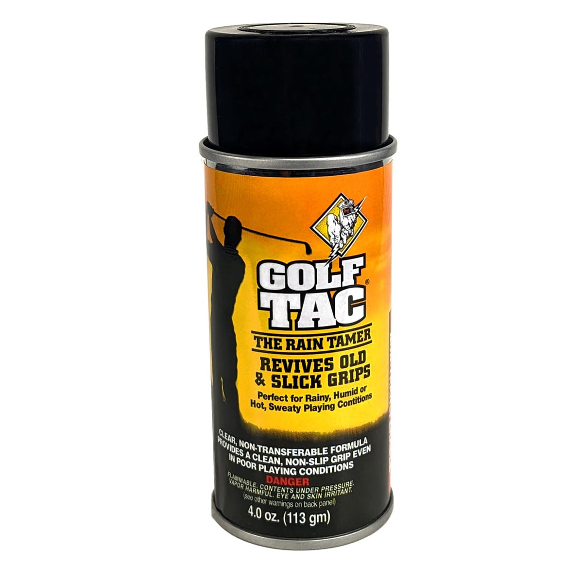 Golf Tac Grip Spray bottle shown for a clear, mess-free grip boost