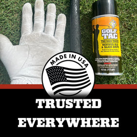 Golf Tac Grip Spray vanilla-scent adds pleasant aroma without residue