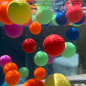 Golf Tips and Goods floating ball blue helps track shots over water