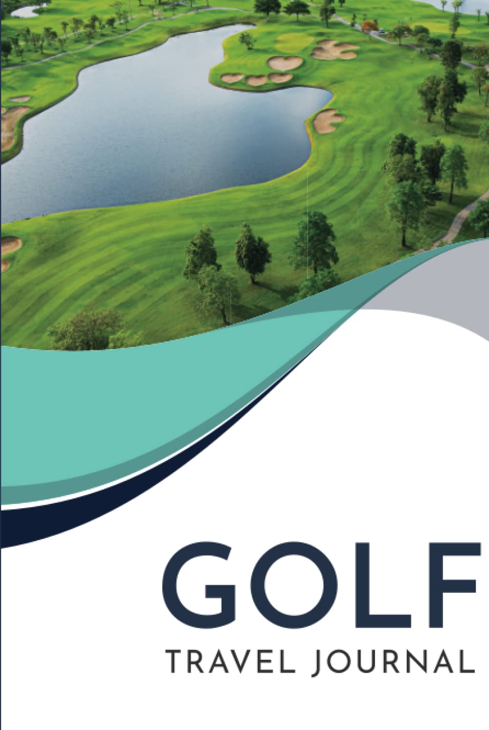 Golf Travel Journal cover, a neatly organized golf trip planner for future tee times.